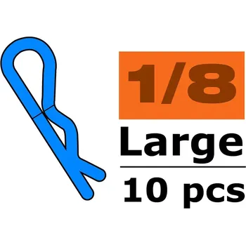 RC náhradní díl Revtec Sponka karosérie velká 45° černá (10) - expresní doprava