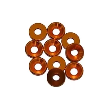 Ultimate Racing 3 mm. alu konické podložky zlaté (10 ks.)