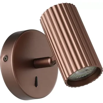 Bodové svítidlo Eglo 902035 PORTILLO - Elegantní bodové svítidlo s vypínačem v bronzové barvě, 1 x GU10 (Nástěnné bodové svítidlo v bronzové barvě)