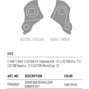 Patka rámu GHOST FRHG0061 Sram UDH