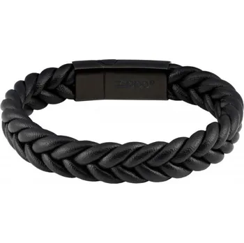 Náramek Pletený kožený náramek