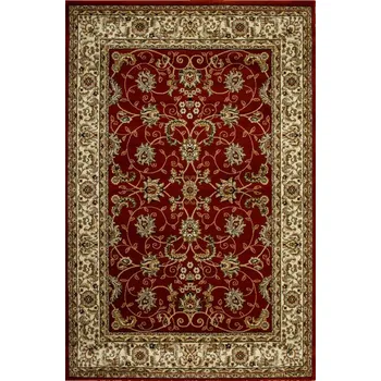 Koberec KOBEREC BORDO DO OBÝVACÍHO POKOJE, VZOR KVĚTINY, SUPER ROSE 80x150 cm