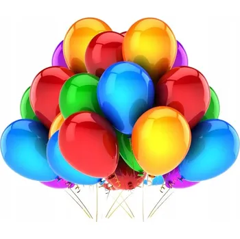 Balónek VELKÉ METALICKÉ BAREVNÉ NAROZENINOVÉ BALÓNKY 25 Ks
