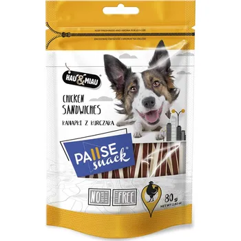 Pamlsek pro psa Hau&Miau psí pamlsek sendvič s KUŘECÍM masem 80g