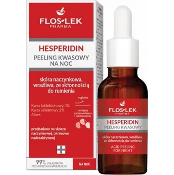 Pleťový peeling FLOS-LEK HESPERIDIN noční pleťový peeling s kyselinou 30 ml