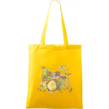 Bicí barevné splash - Taška bavlněná - 42 x 38 cm ( Žlutá )