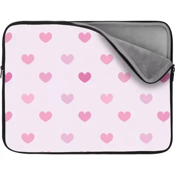 pouzdro na notebook Sablio Obal na notebook Růžové srdce - 17"