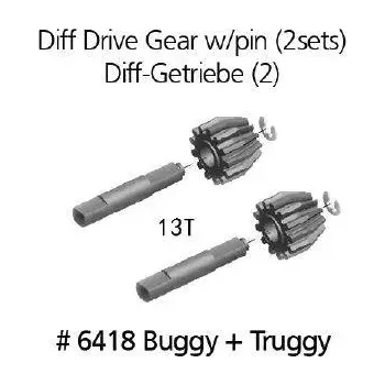 RC náhradní díl DF models 6418 Ozubené kolo pro diferenciál