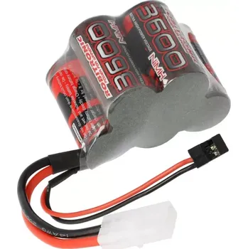 RC náhradní díl Robitronic NiMH baterie 6.0V 3600mAh kostka RX