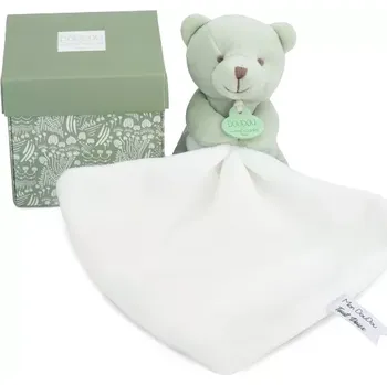 Hračka pro nejmenší Doudou et Compagnie Paris Doudou Můj malý medvídek 10 cm světle zelený