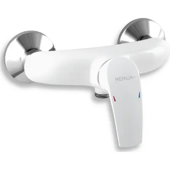 Vodovodní baterie Sprchová baterie bez příslušenství 150 mm Metalia 57 bílá