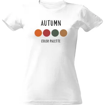 Dámské tričko Tričko s potiskem Podzimní paleta barev dámské