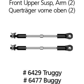 RC náhradní díl DF models 6429 Přední, horní rameno pro Truggy