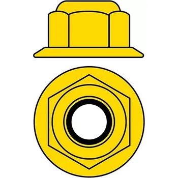 RC náhradní díl Team Corally Hliníkové Nylon STOPmatky M3 s ploškou - žluté - 10 ks.