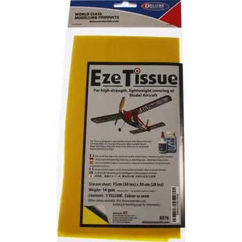Deluxe Materials Eze Tissue potahovací papír 14g/m2 75x50cm žlutý (5ks)