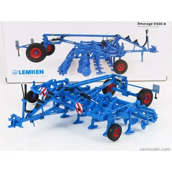 autíčko Universal hobbies Lemken Smaragd 9/600k - Semi-mounted Field Cultivator 1:32 Blue