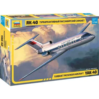 Plastikový model Zvezda Jakovlev Jak-40 Regional Jet (1:144)