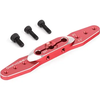 RC náhradní díl OMP Servo páka Oboustranná 64mm (2,5") 25zubů M2 - červená