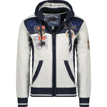 Pánská móda GEOGRAPHICAL NORWAY mikina pánská GEDAY MEN SAM 100 M šedá