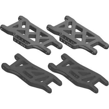 RC náhradní díl Team Corally Spodní ramena, přední a zadní - kompositový plast, 1 sada