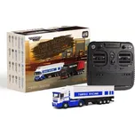TURBO RACING RC kamion s přívěsem 1/76 C50 RTR, bílá