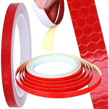 VERK GROUP Reflexní samolepicí bezpečnostní páska 8 m - na kolo, motorku i auto