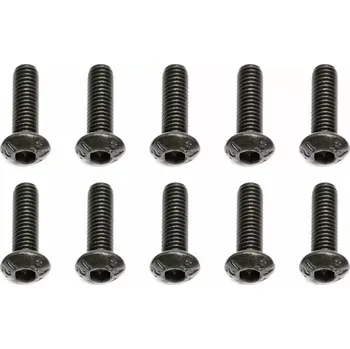 RC náhradní díl Associated M3x10mm, Imbus šrouby s kulatou hlavou, 10 ks.