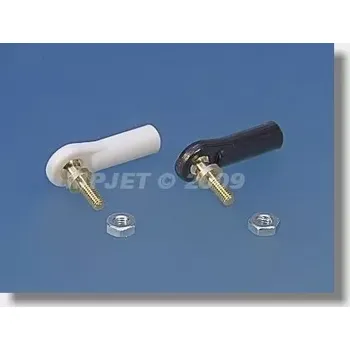 RC náhradní díl MPJet 2437 Kulový čep V1, pr.5mm, M2,5/M2,5 Krátký Černý 6ks