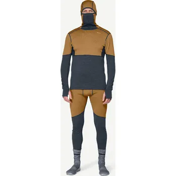 Pánské termoprádlo Pánská funkční mikina Devold Expedition Arctic Pro Hoodie Man Velikost: L / Barva: černá/hnědá