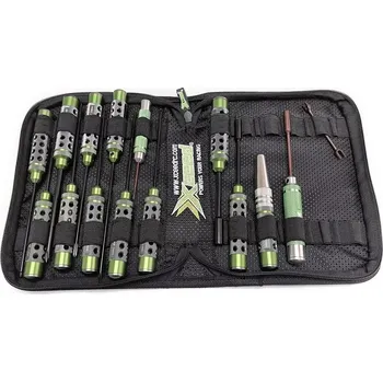 Sada nářadí XCEED kombinovaná sada nářadí pro elektro podvozky (16 kusů) s taškou na nářadí (HSS typ)