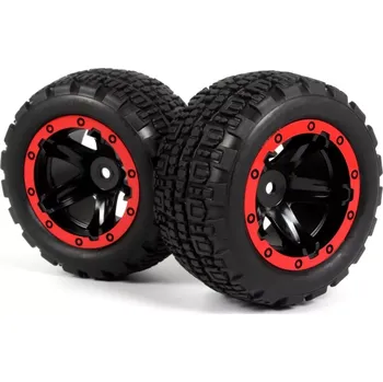 RC náhradní díl BlackZon Nalepené gumy 1/16 ST Červené 2ks