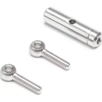 RC model Kavan Mosazný poniklovaný napínák M2, délka 20-28mm, očka vnitřní vrtání 1,7mm, 100 ks.