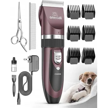 Kosmetika pro psa ONEISALL Bezdrátový strojek na stříhání psů a koček, růžový