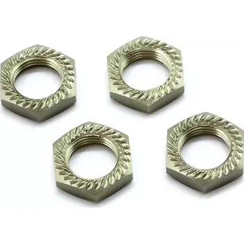 RC náhradní díl SWORKz hliníkové matky kol, 4 ks.