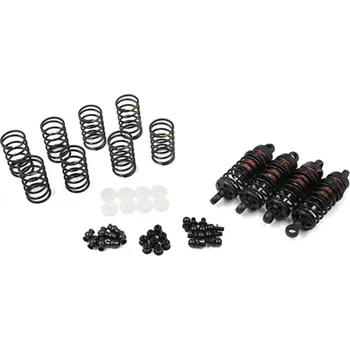 RC náhradní díl Yeah Racing Hliníkové olejové tlumiče Big Bore Go, černé 60mm ( 4 ks )