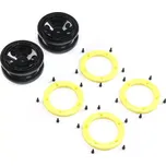 ECX Disk kola, beadlock černý/žlutý (2): 1:18 Temper G2