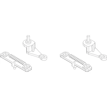 RC náhradní díl Turbo Racing Hřeben a páka řízení C50 2 + 2 ks