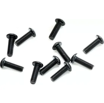 RC náhradní díl SWORKz ocelový Inbusový šroub s čočkovitou hlavou, M2,5x8mm, 10 ks.