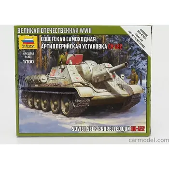 Plastikový model Zvezda Uztm Su-122 Military Tank 1944 1:100 /