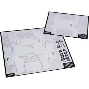 RC náhradní díl GRAUPNER modellbau Nálepky MZ-10 / MZ-12 bílé