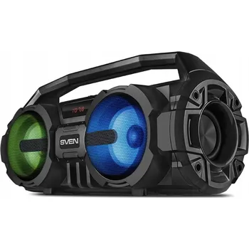 Bluetooth reproduktor SVEN PS-415 bezdrátový přenosný reproduktor s Bluetooth + FM rádio + USB, LED podsvícení