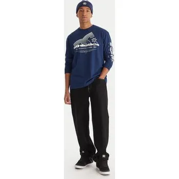 Pánské tričko DC Shoes S dlouhým rukávem Slathletic EDYZT04357 Modrá Heritage Fit XL