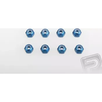 RC náhradní díl Himoto Matice M3 – ALU 8ks. - modré