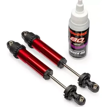 RC náhradní díl Traxxas tlumič GT-Maxx zadní hliníkový červený (2)