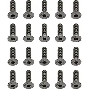 RC náhradní díl Associated M3x10mm, Imbus šrouby s zápustnou hlavou, 10ks.