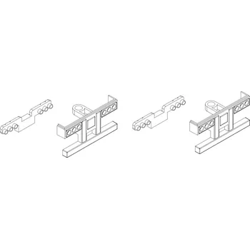 RC náhradní díl Turbo Racing Zadní světla přívěsu C50 2 + 2 ks