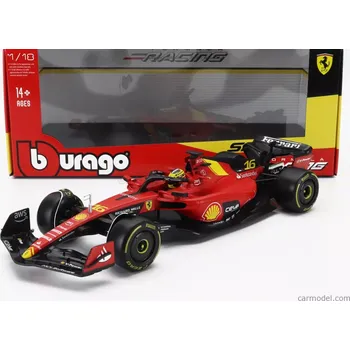 Bburago Ferrari F1 Sf-23 Team Scuderia Ferrari N 16 4th Monza Italy Gp 2023 Charles Leclerc 1:18 Červená Černá Žlutá
