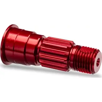RC model Traxxas hřídel předního kola hliníková červená