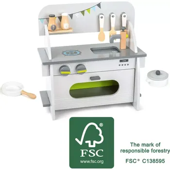 Dětská kuchyňka Small foot by Legler Small Foot Dřevěná kuchyňka Compact - poškozený obal