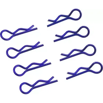 RC náhradní díl Ultimate Racing Sponky karoserie velké 1/8 - pravé a levé po 4ks. - modré